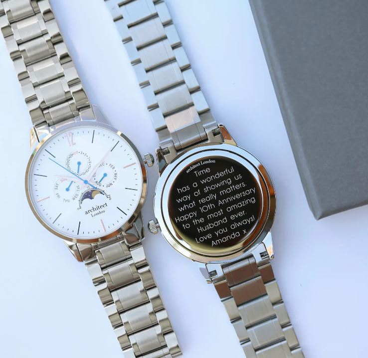 Men's Architect Apollo White - Modern Font Engraving