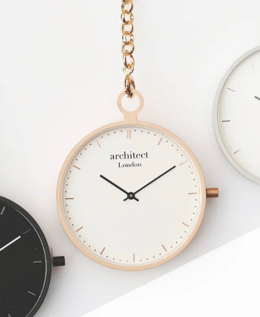 Engraved Modern Pocket Watch Sapphire Glass